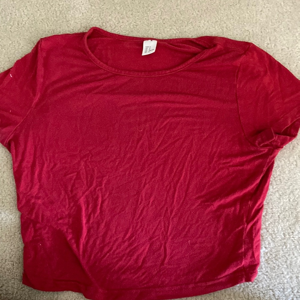 Simple red crop top for sale!